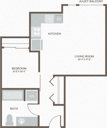 Maris Seattle, WA Open One Bed 9 617-622 SF